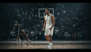 Basketballspieler feiert einen überraschenden Sieg – Außenseiter-Strategie Underdogs
