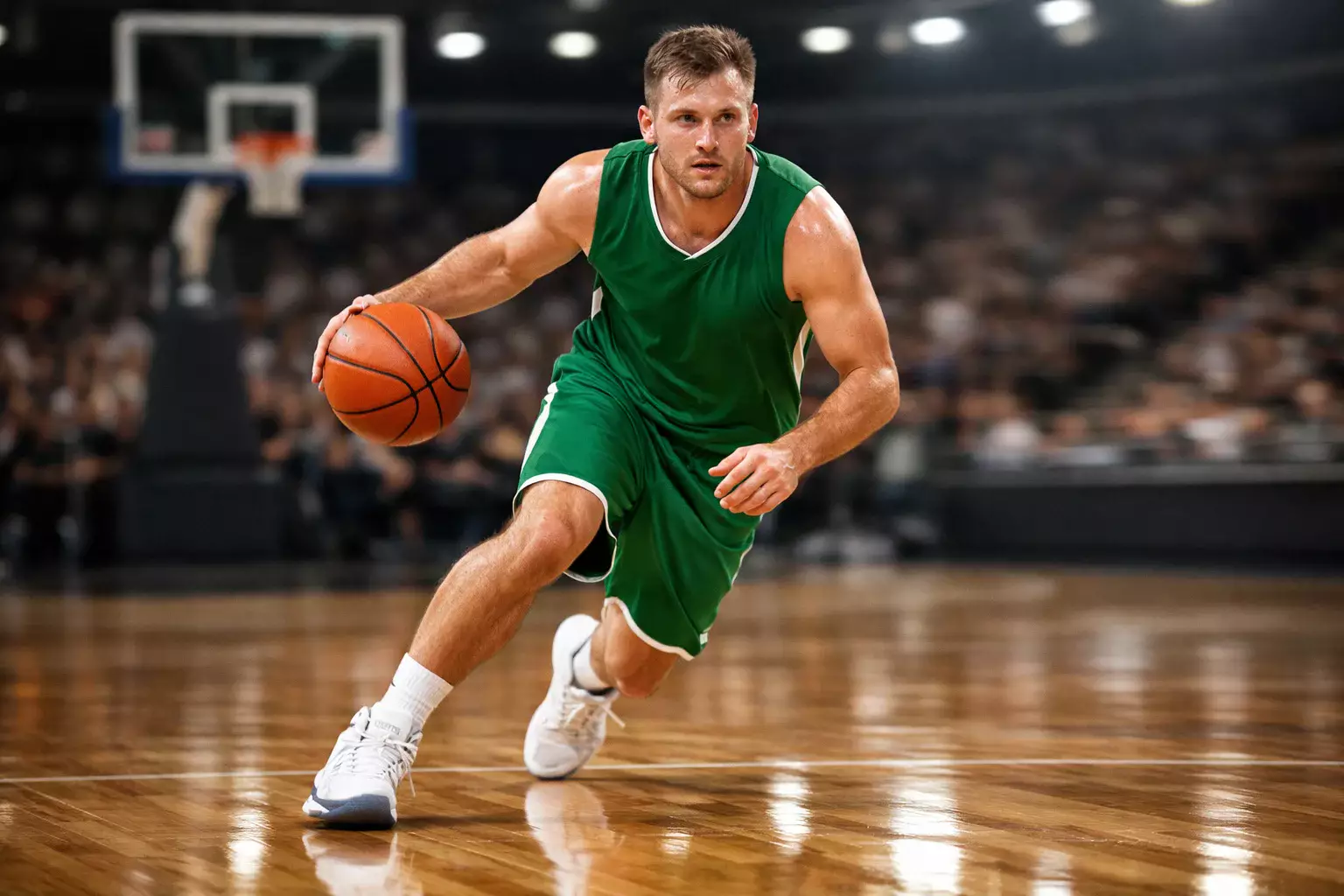 Basketballspieler bei individueller Aktion für Spieler-Spezialwetten