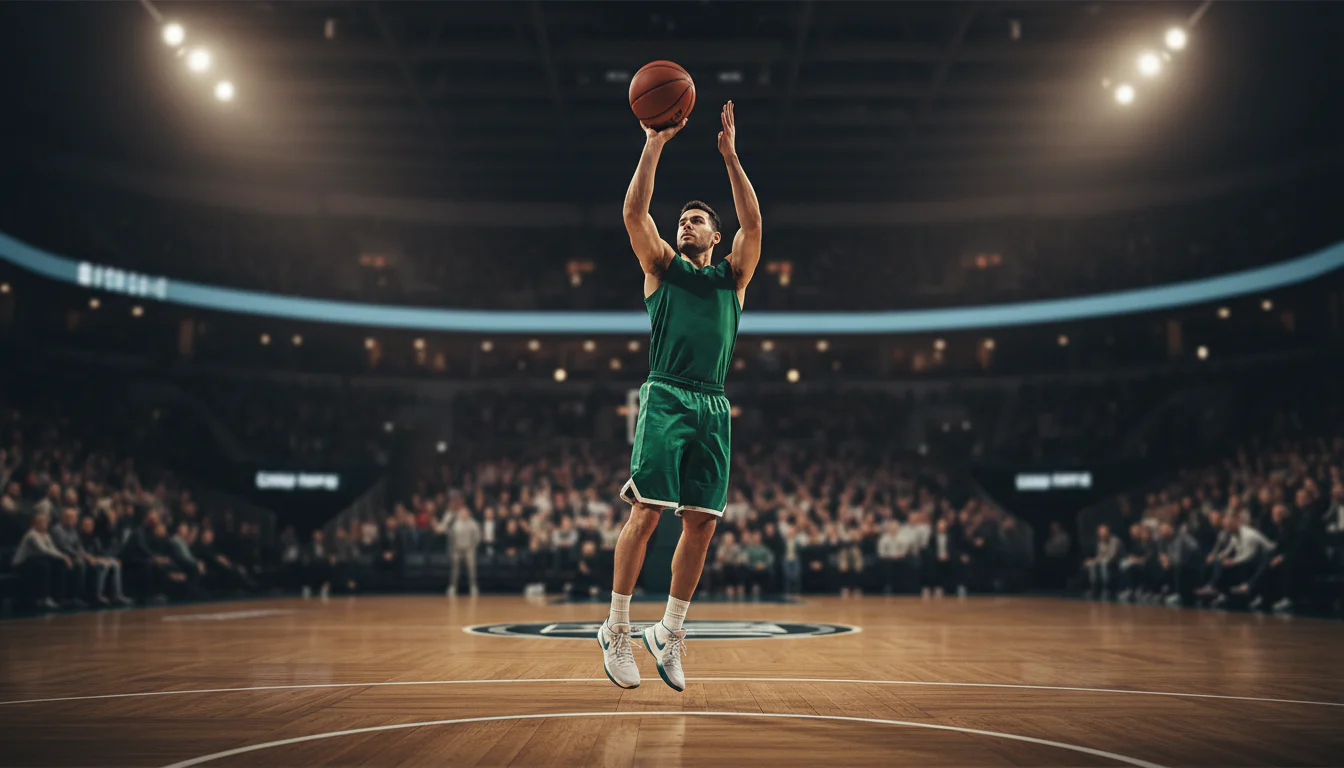 Basketball-Spielszene im ersten Viertel einer Arena – Viertelwetten Strategie