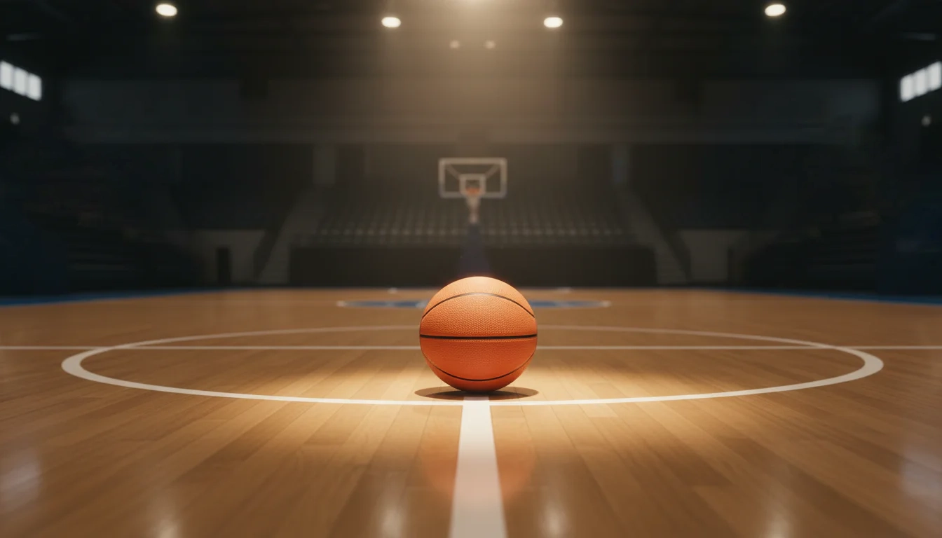 Basketball auf dem Spielfeld einer beleuchteten Halle – Wetten Strategie für Anfänger