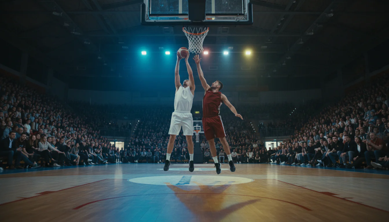 EuroLeague-Basketballspiel in einer europäischen Arena – Wettstrategien für Europas Top-Liga