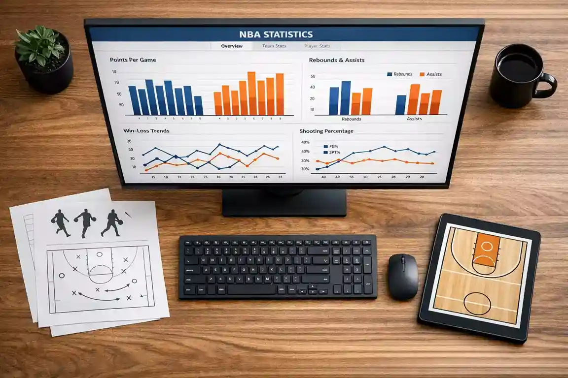 NBA Statistik-Auswertung mit Diagrammen und Spielerdaten