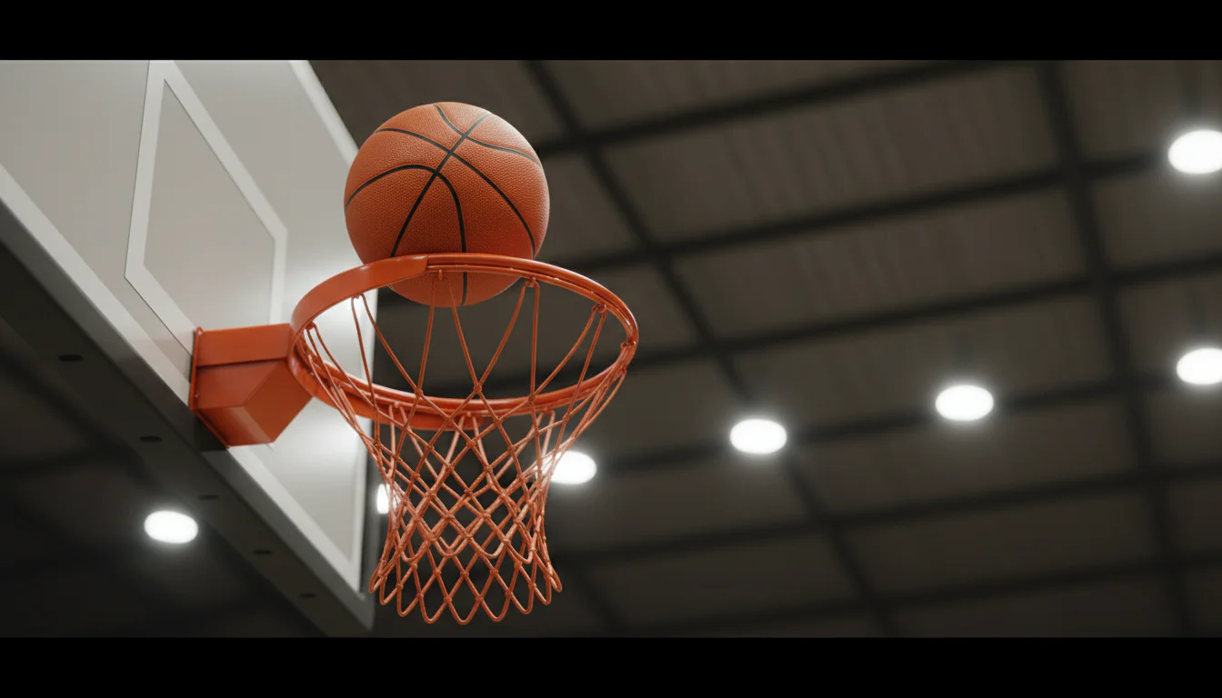 Basketball auf dem Spielfeldrand neben zwei verschiedenen Wettscheinen – Surebet Strategie